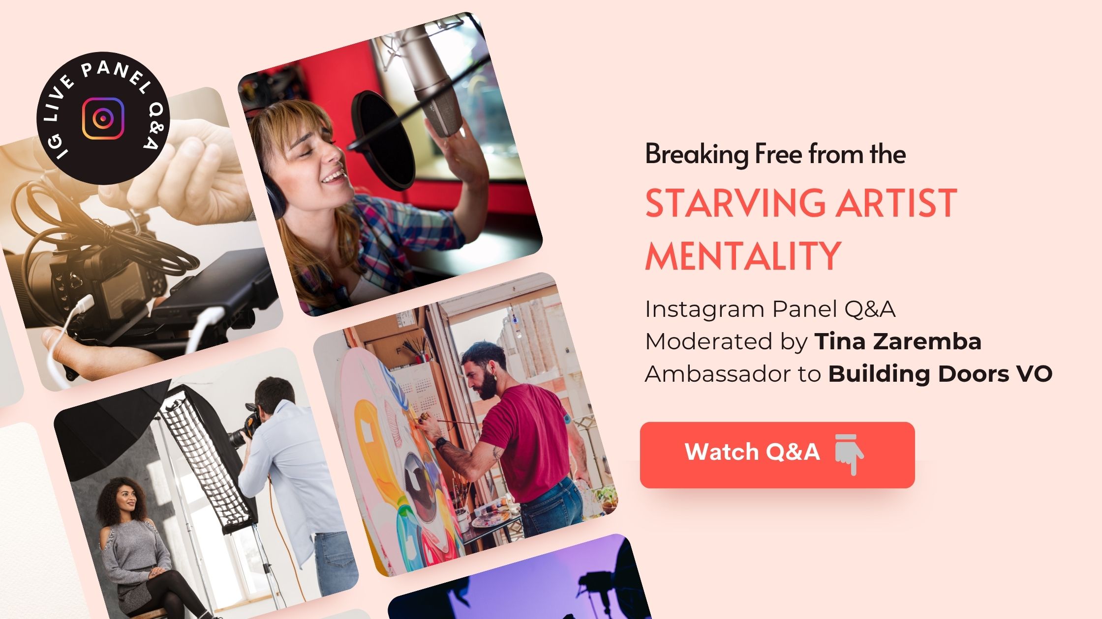 Breaking Free from the Starving Artist Mentality: Instagram LIVE Panel Q&A