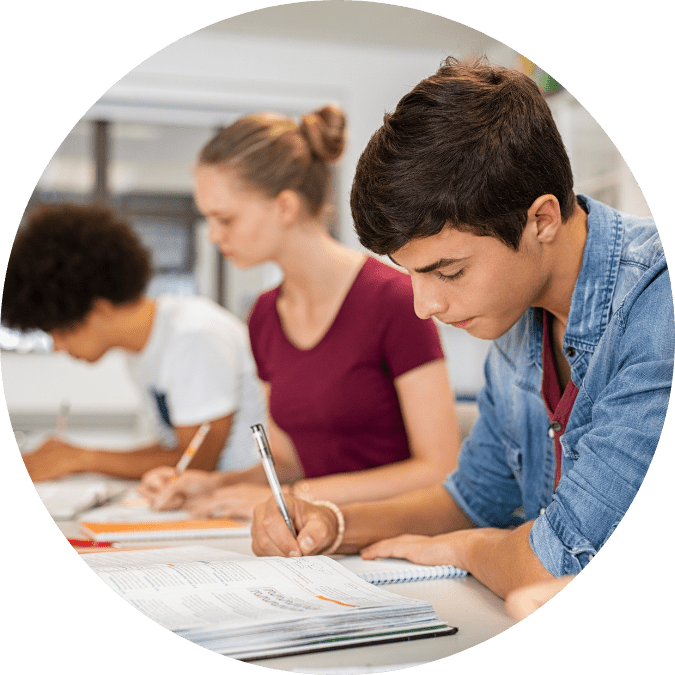 Young students studying - digital marketing higher ed