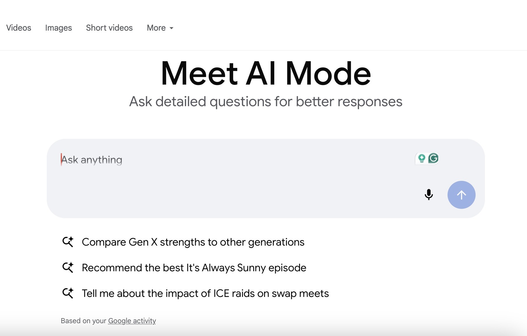 Google Gemini AI Mode