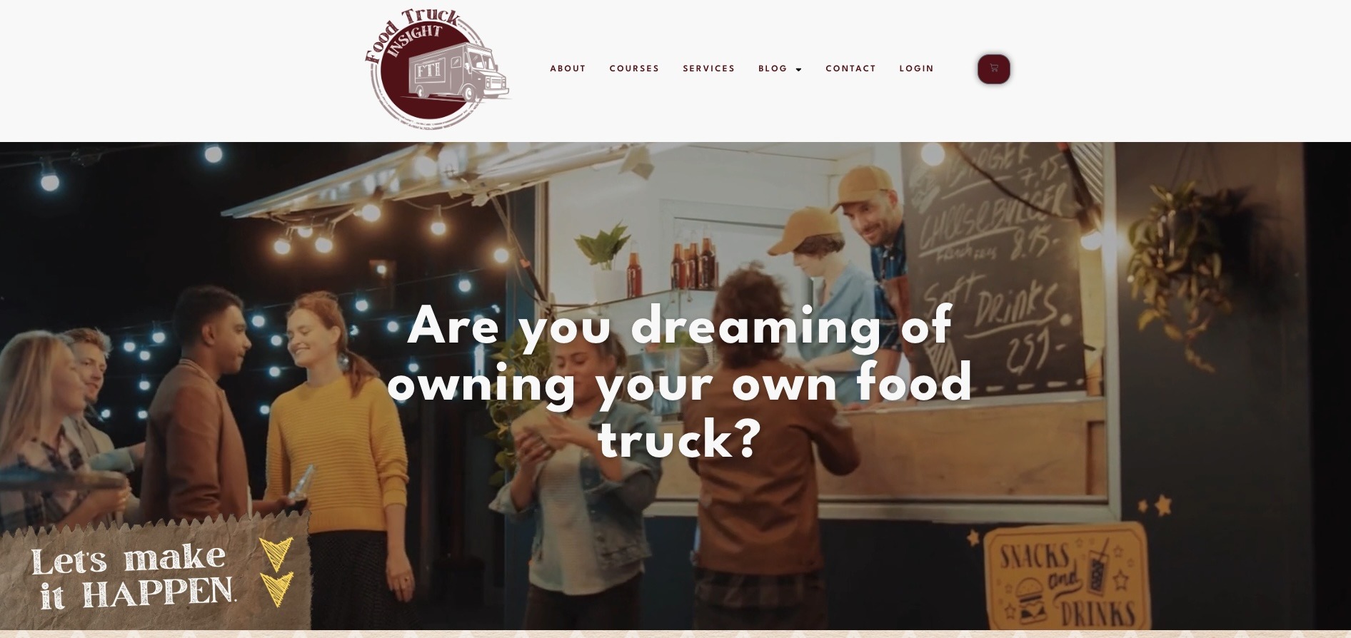Food Truck Insight Homepage Website
